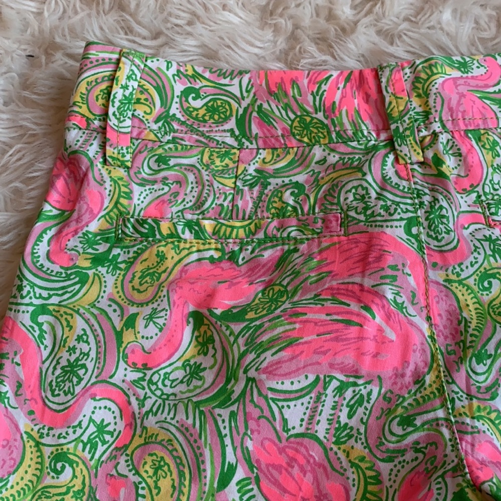 Lilly Pulitzer Pink and Green Patterned Shorts - Picture 8 of 14